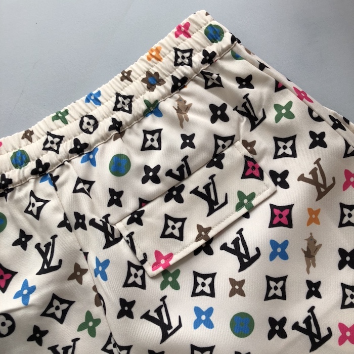 l**is V*t*n monogram printed silk shorts 1afpze