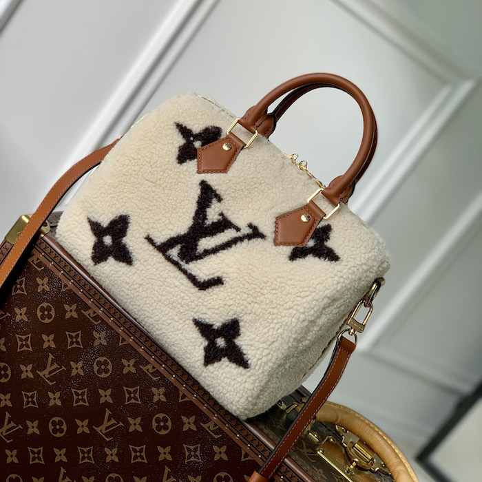 l**is V*t*n shearling speedy bandoulière 25 m23468