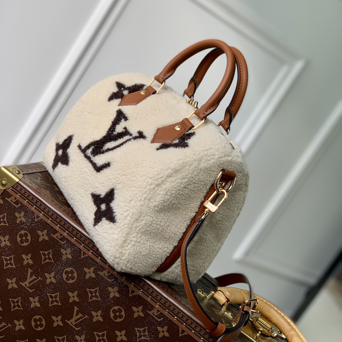 l**is V*t*n shearling speedy bandoulière 25 m23468