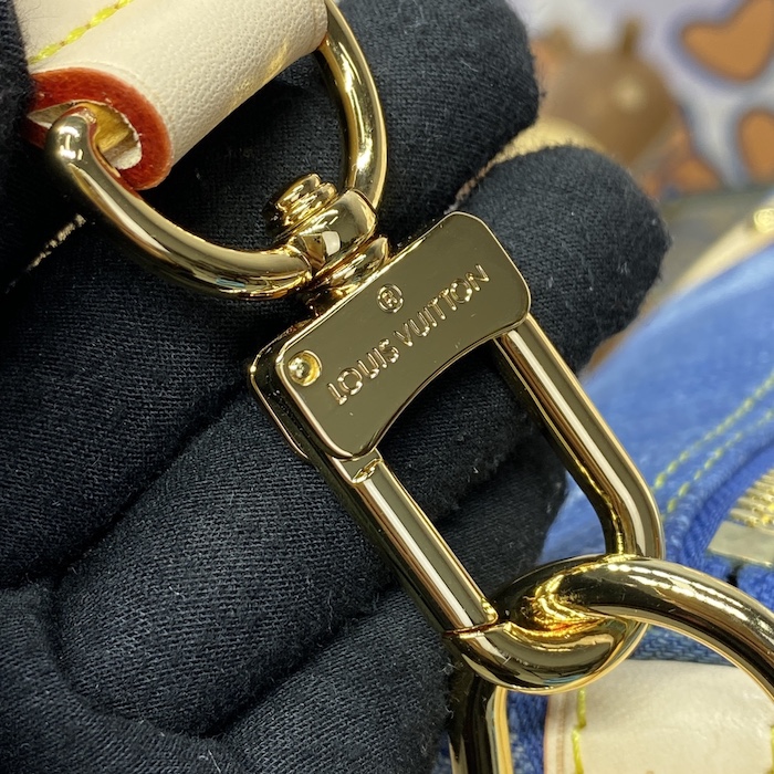 l**is V*t*n monogram denim keepall bandoulière 45 m24315