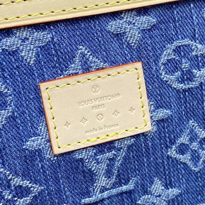 l**is V*t*n monogram denim keepall bandoulière 45 m24315