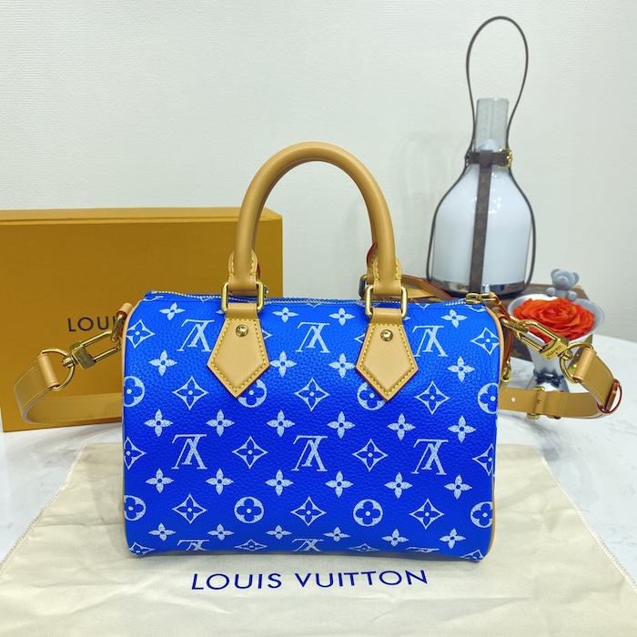 l**is V*t*n monogram leather speedy p9 bandouliere 25 m24424