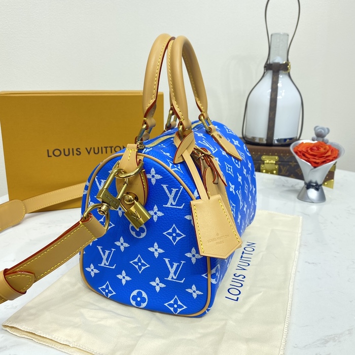 l**is V*t*n monogram leather speedy p9 bandouliere 25 m24424