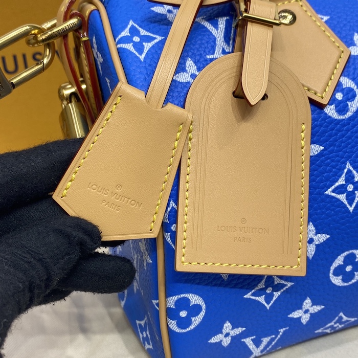 l**is V*t*n monogram leather speedy p9 bandouliere 25 m24424