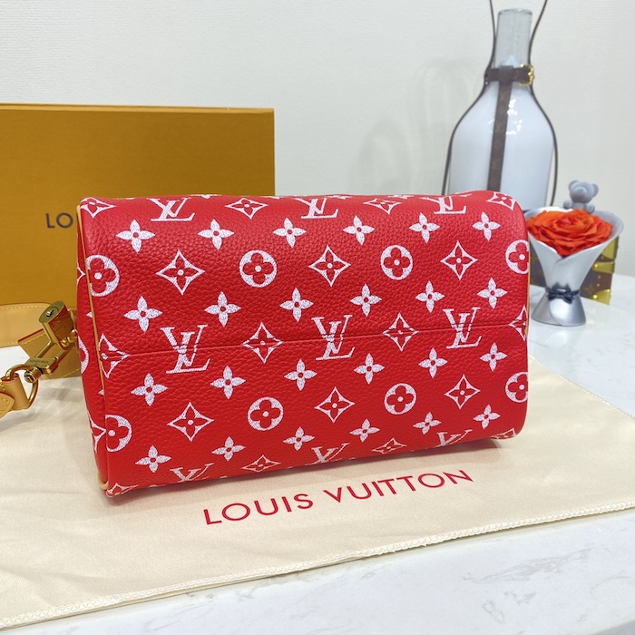 l**is V*t*n monogram leather speedy p9 bandouliere 25 m24425
