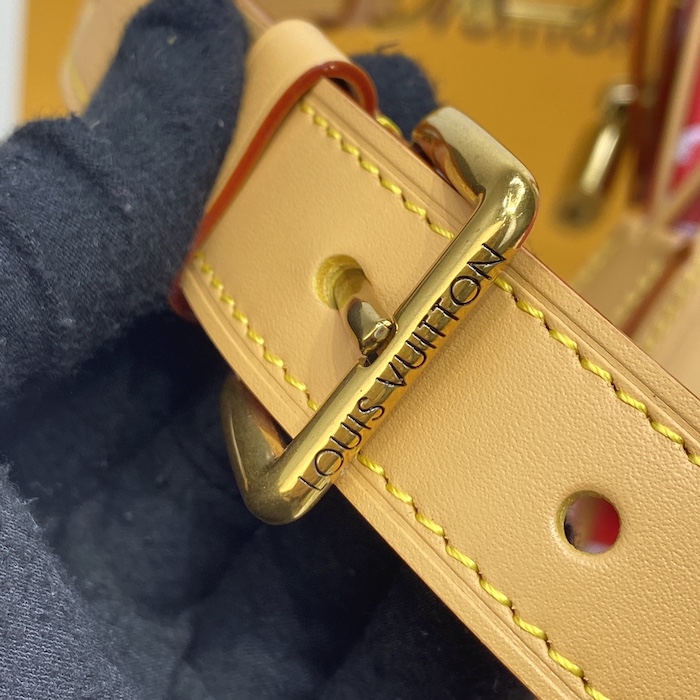 l**is V*t*n monogram leather speedy p9 bandouliere 25 m24425
