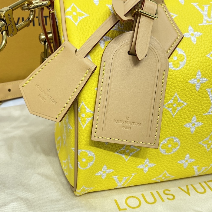 l**is V*t*n monogram leather speedy p9 bandouliere 25 m24426