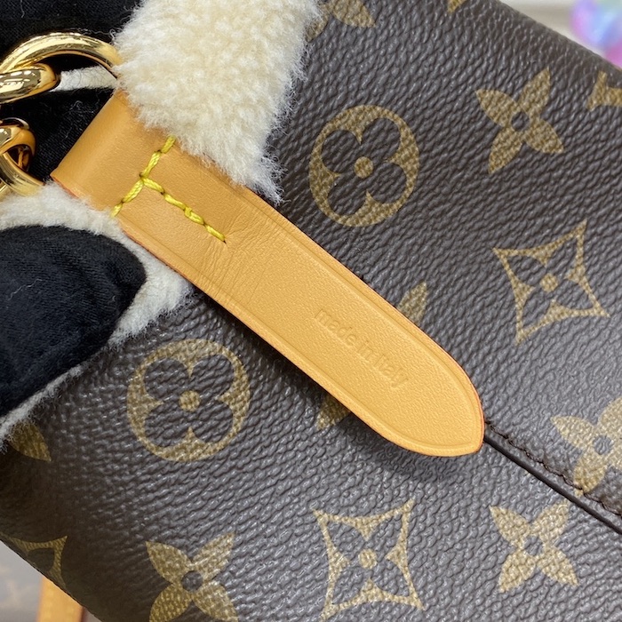l**is V*t*n monogram canvas and shearling néonoé bb m46319