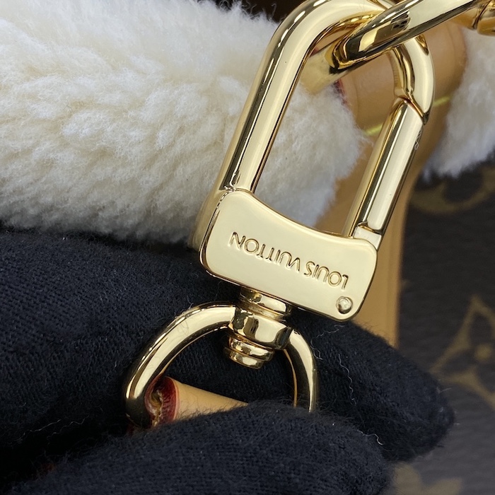 l**is V*t*n monogram canvas and shearling néonoé bb m46319