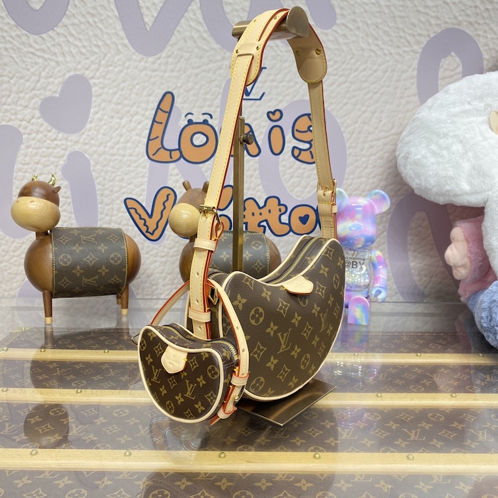 l**is V*t*n monogram canvas croissant mm m46828
