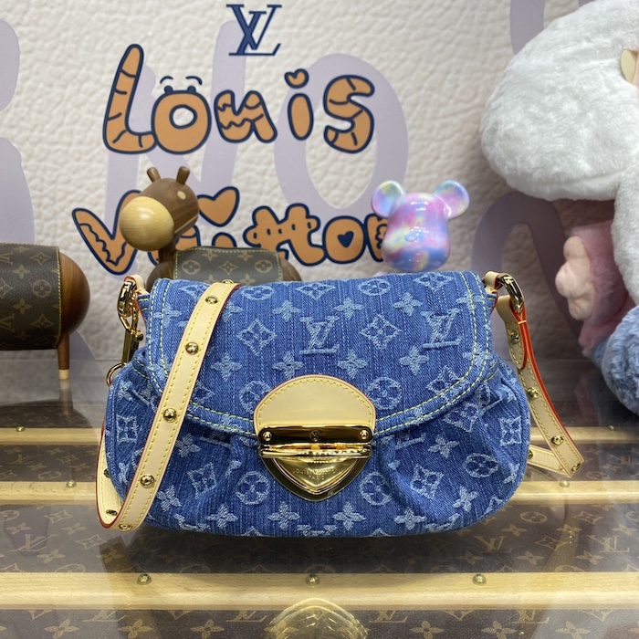 l**is V*t*n monogram denim sunset bag m46829