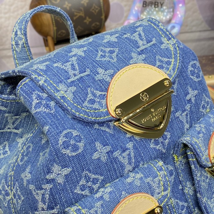l**is V*t*n monogram denim venice backpack m46836