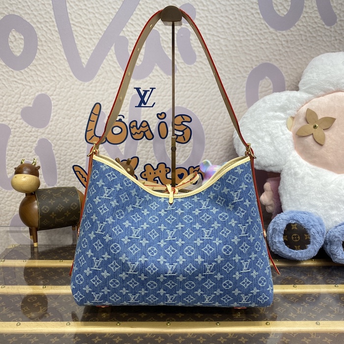 l**is V*t*n monogram denim carryall mm m46855