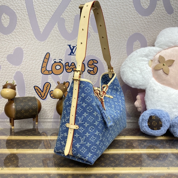l**is V*t*n monogram denim carryall mm m46855