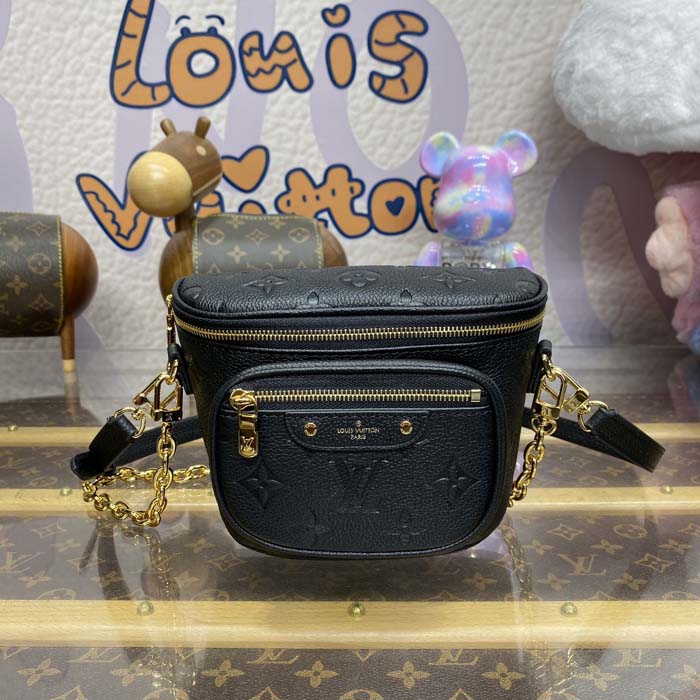 l**is V*t*n monogram empreinte leather mini bumbag m46917