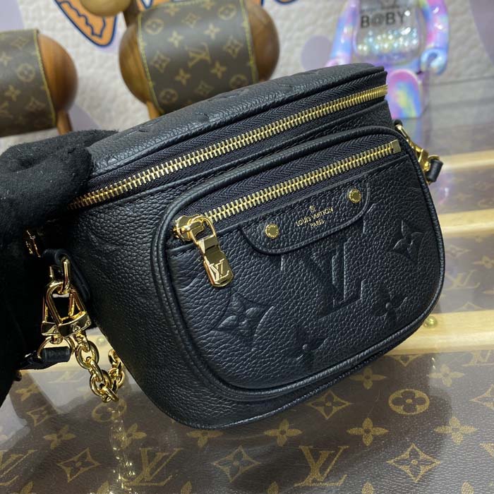 l**is V*t*n monogram empreinte leather mini bumbag m46917