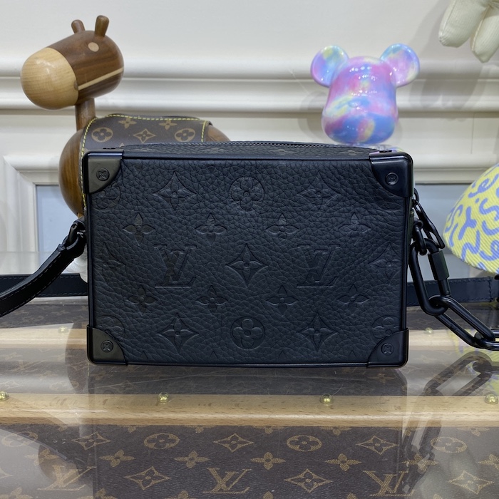 l**is V*t*n embossed taurillon leather mini soft trunk m55702