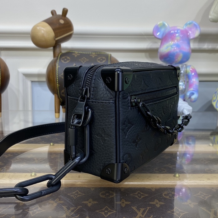 l**is V*t*n embossed taurillon leather mini soft trunk m55702