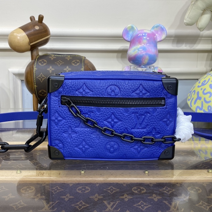 l**is V*t*n embossed taurillon leather mini soft trunk m82558