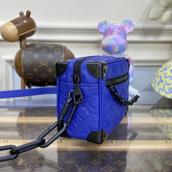l**is V*t*n embossed taurillon leather mini soft trunk m82558