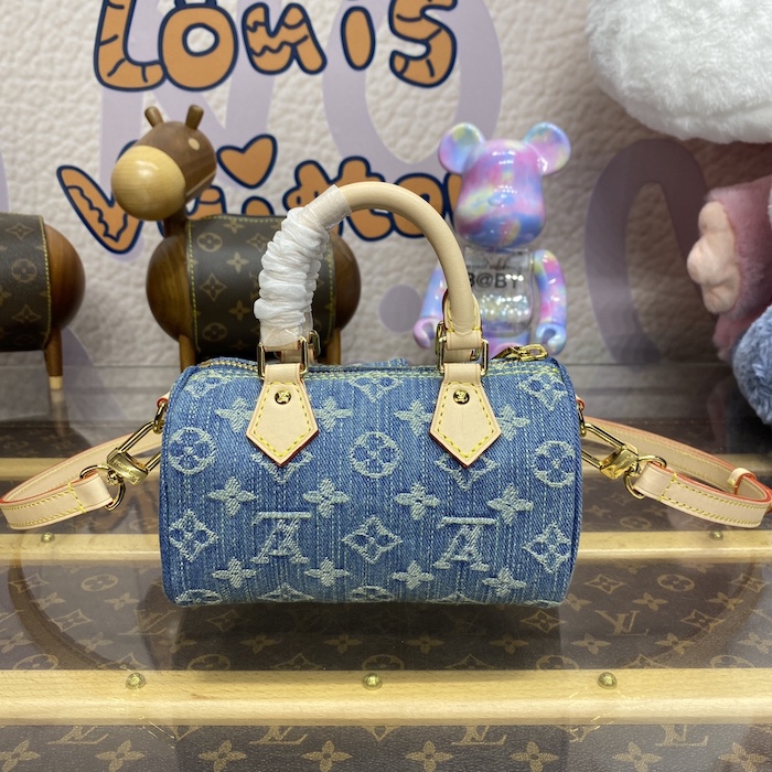 l**is V*t*n monogram denim nano speedy bag m82950