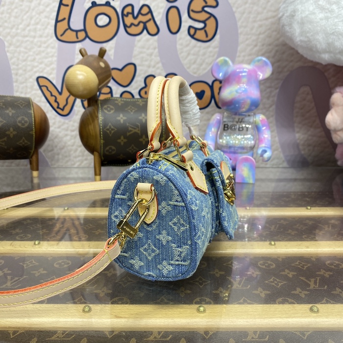l**is V*t*n monogram denim nano speedy bag m82950