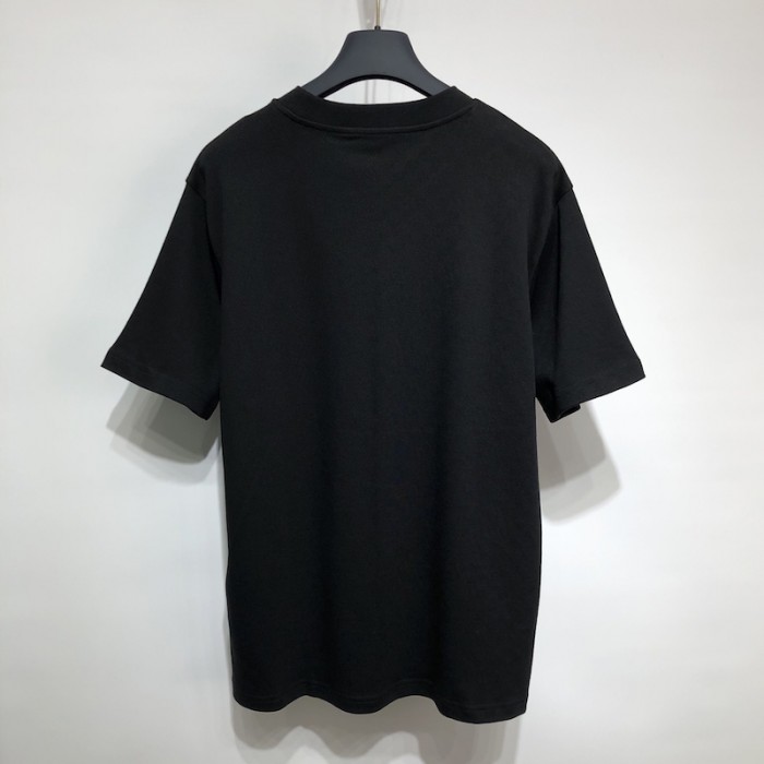 l**is V*t*n half damier pocket t-shirt black