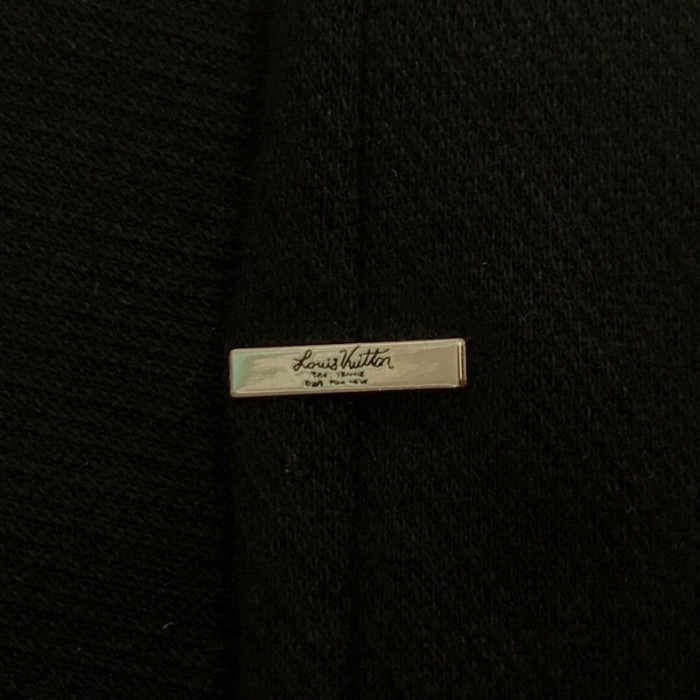 l**is V*t*n half damier pocket t-shirt black