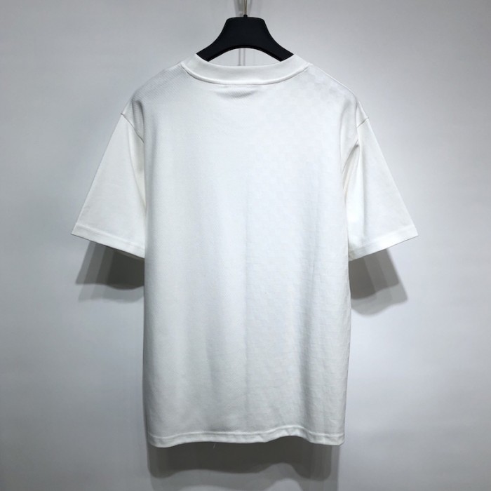 l**is V*t*n half damier pocket t-shirt white