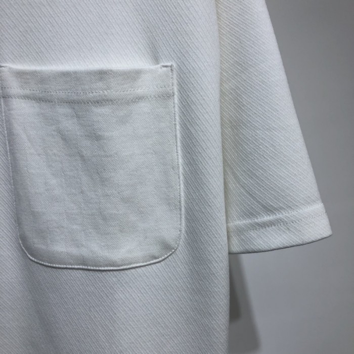l**is V*t*n half damier pocket t-shirt white