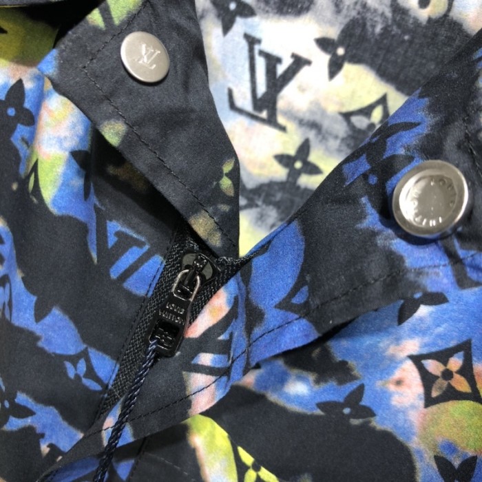 l**is V*t*n zipped monogram tie-dye shirt 1a9a2k
