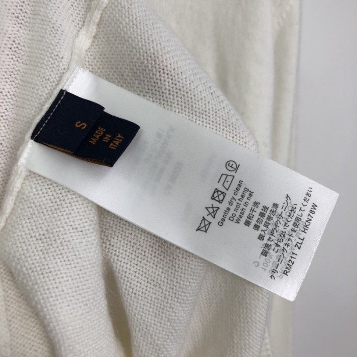 l**is V*t*n intarsia jacquard graphic cashmere crewneck 1a9go5