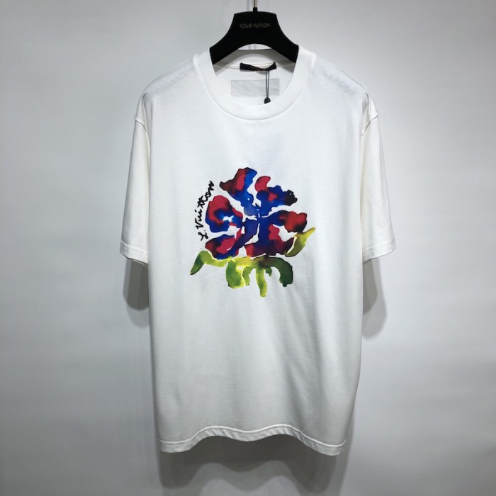 l**is V*t*n printed flower drop shoulders tee 1a9gp3