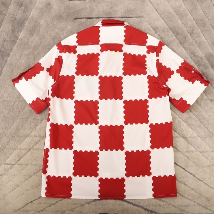 l**is V*t*n giant damier short-sleeved shirt 1a9gs0