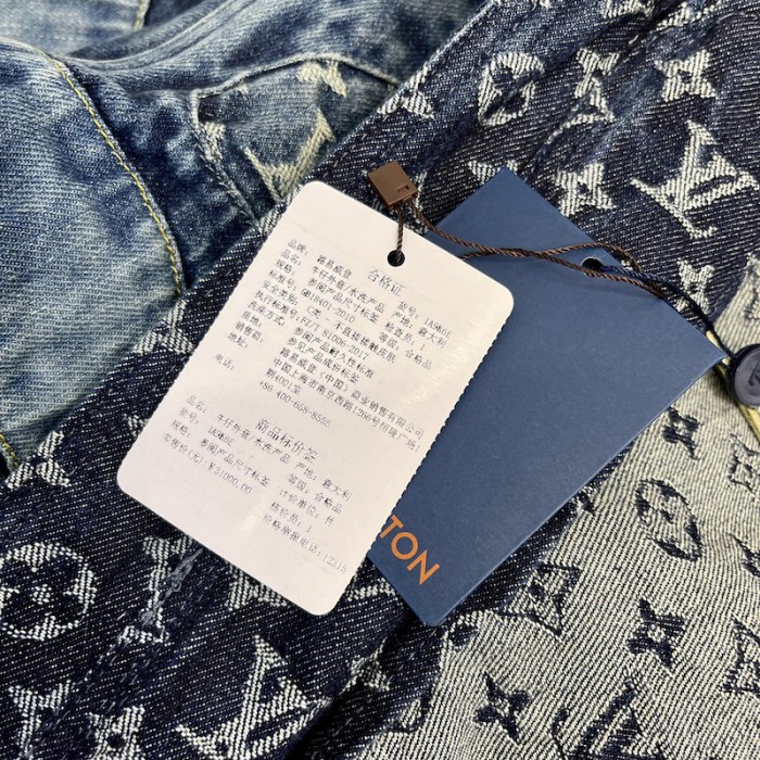 l**is V*t*n monogram patchwork denim hoodie 1a9k6d