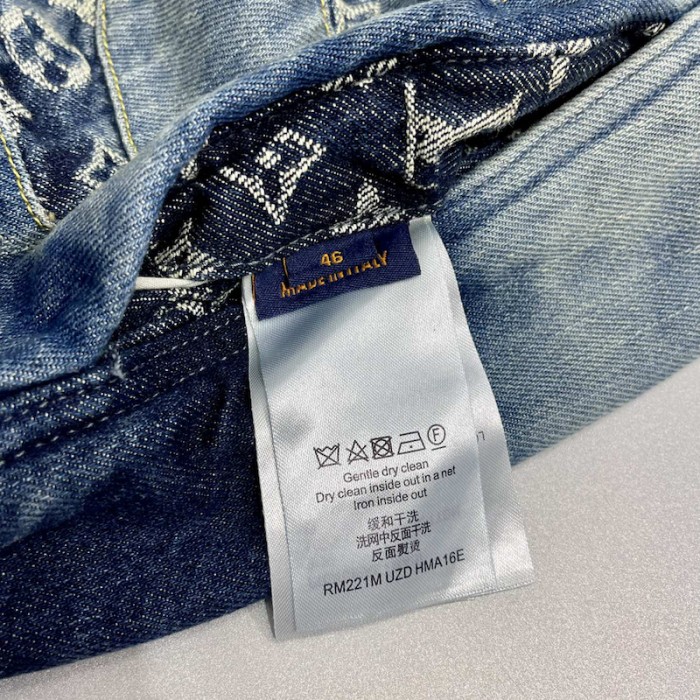 l**is V*t*n monogram patchwork denim hoodie 1a9k6d