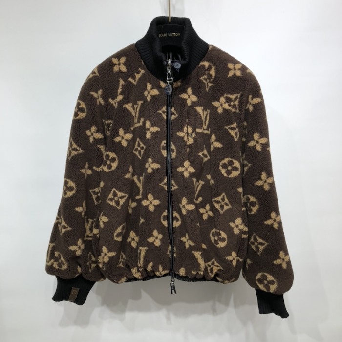 women l**is V*t*n teddy jacket monogram 1a9mdd