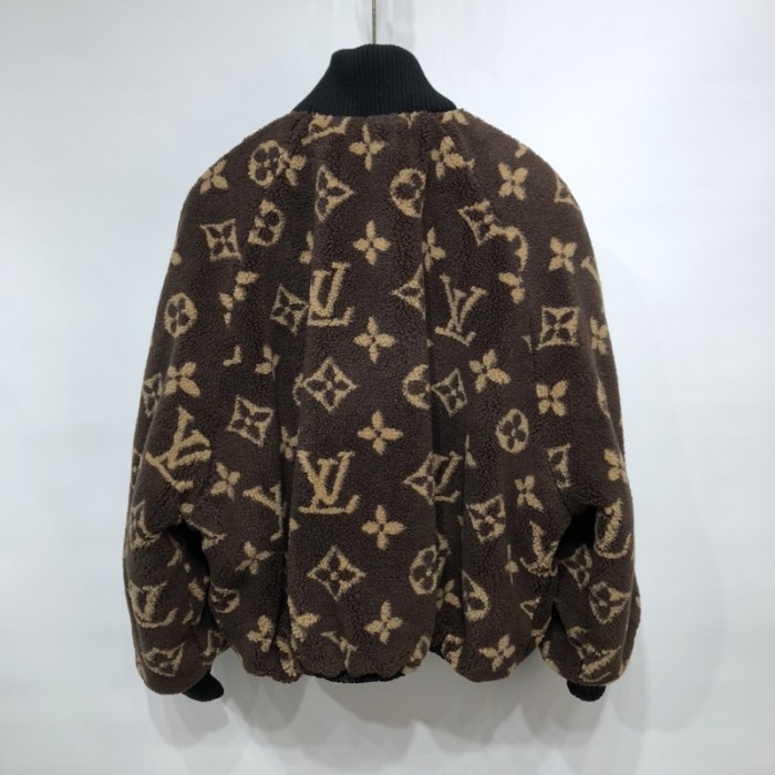 women l**is V*t*n teddy jacket monogram 1a9mdd