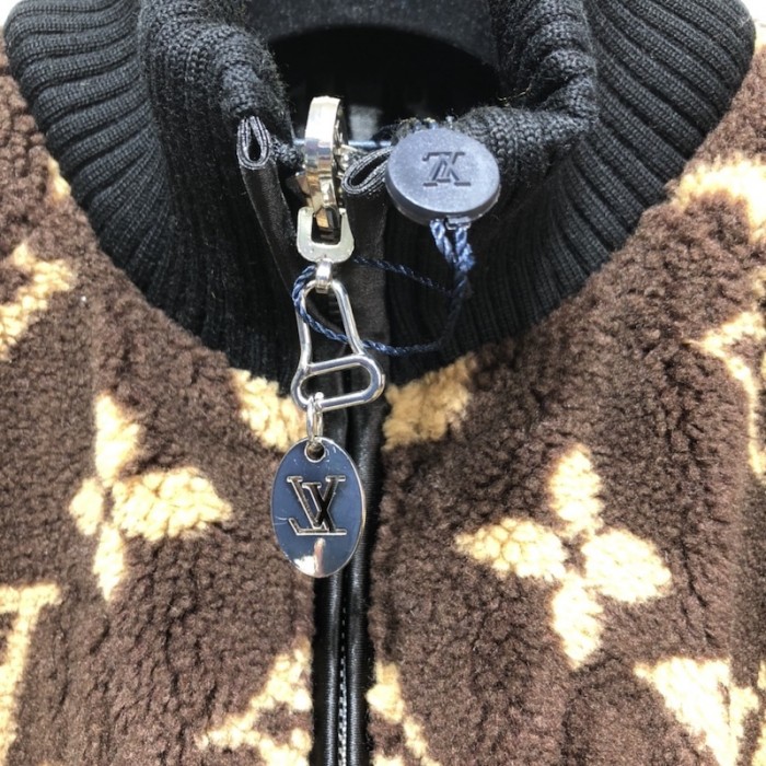 women l**is V*t*n teddy jacket monogram 1a9mdd
