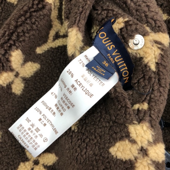 women l**is V*t*n teddy jacket monogram 1a9mdd