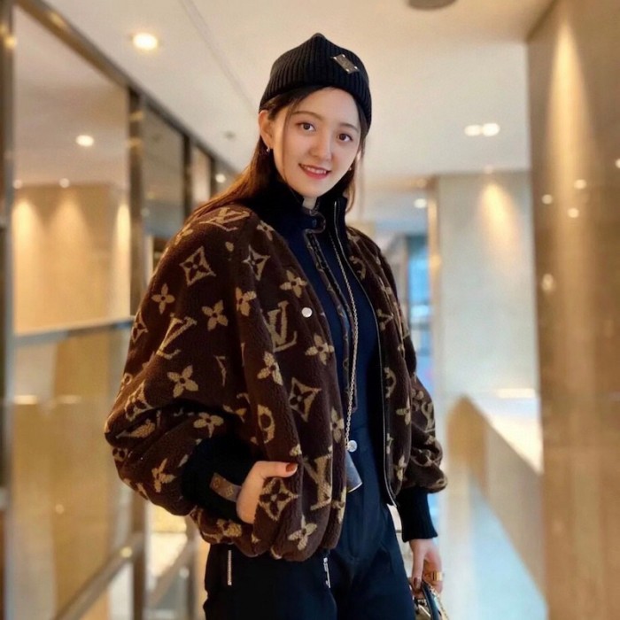 women l**is V*t*n teddy jacket monogram 1a9mdd