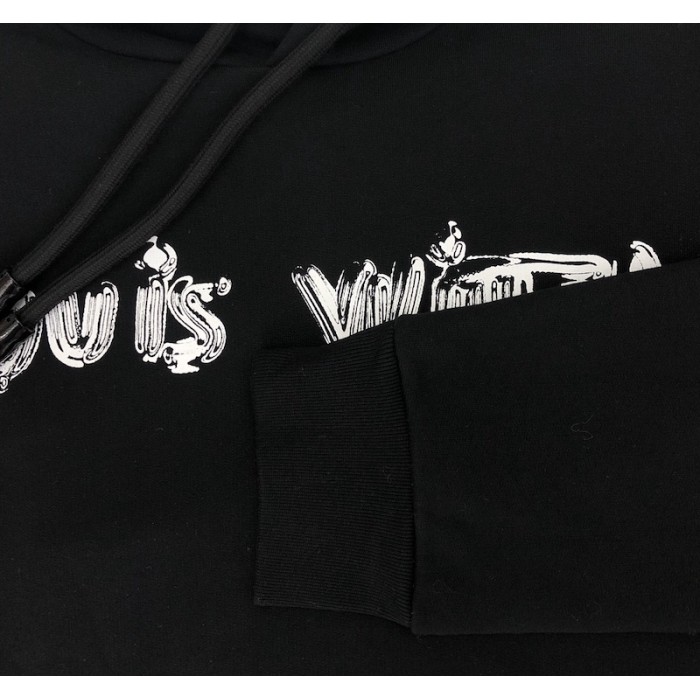 l**is V*t*n graphic hoodie black 1a9svp