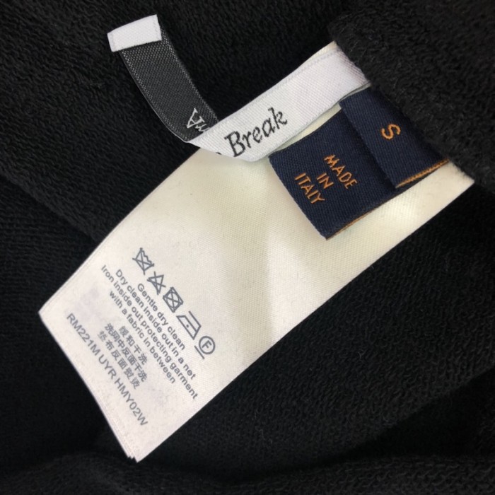 l**is V*t*n graphic hoodie black 1a9svp