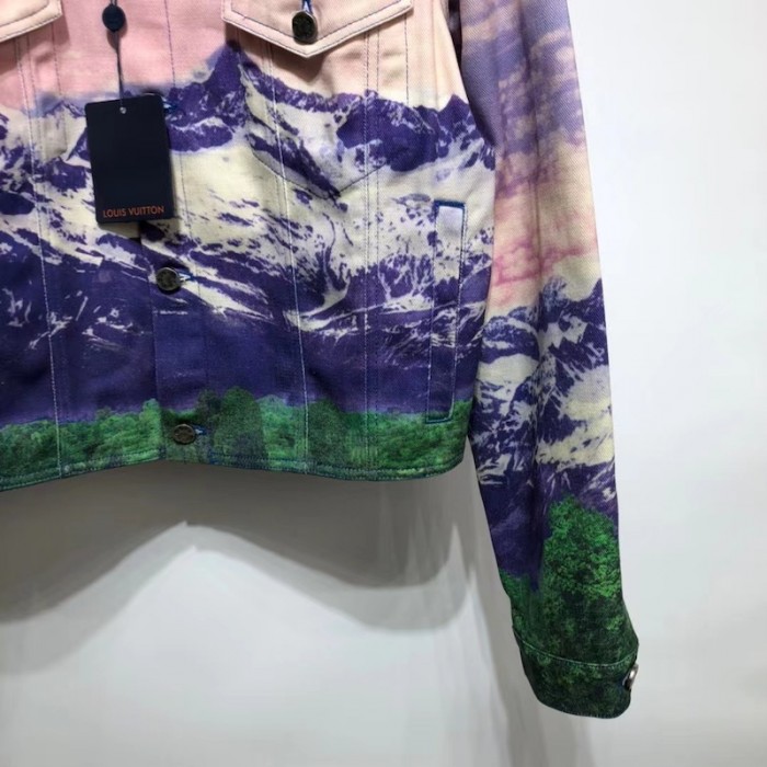 l**is V*t*n landscape denim jacket 1a9t13