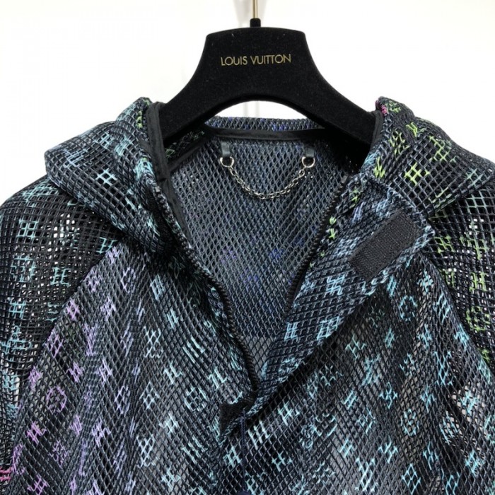 l**is V*t*n gradient monogram mesh blouson 1a9ugz