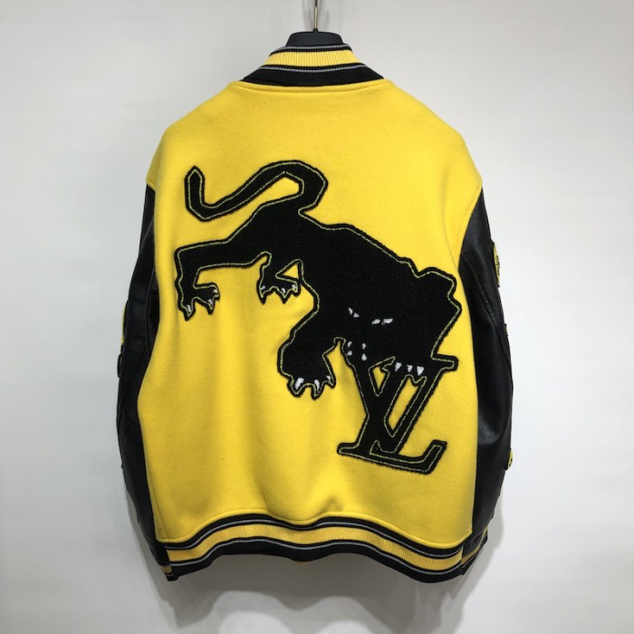 l**is V*t*n leather embroidered varsity 1a9uiu