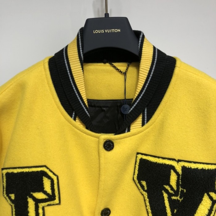 l**is V*t*n leather embroidered varsity 1a9uiu