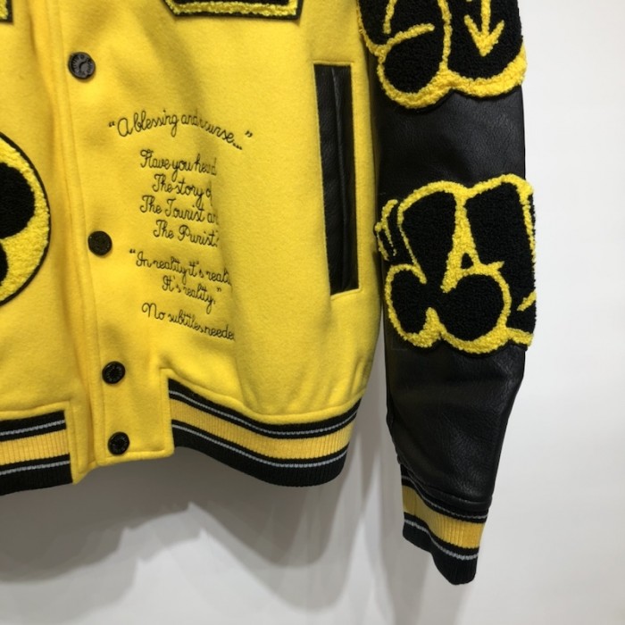 l**is V*t*n leather embroidered varsity 1a9uiu