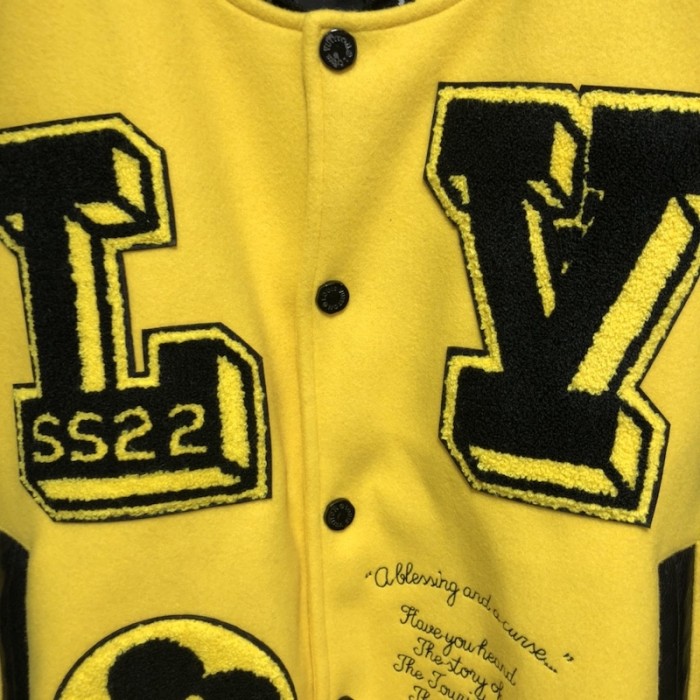 l**is V*t*n leather embroidered varsity 1a9uiu