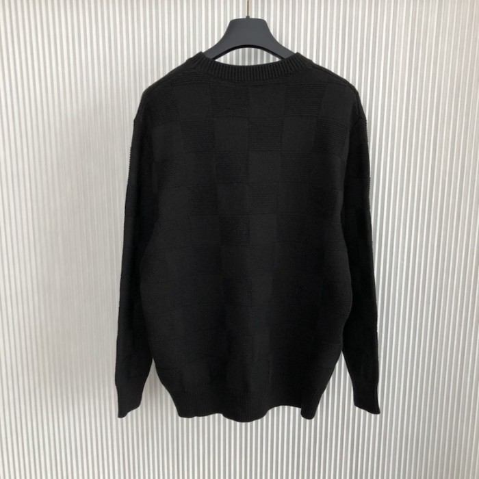 l**is V*t*n damier stitch crewneck 1aa4mc